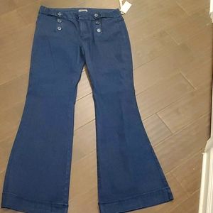 Bebop denim wide leg jeans